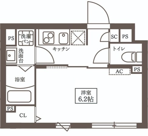 プラティーク代々木の物件間取画像